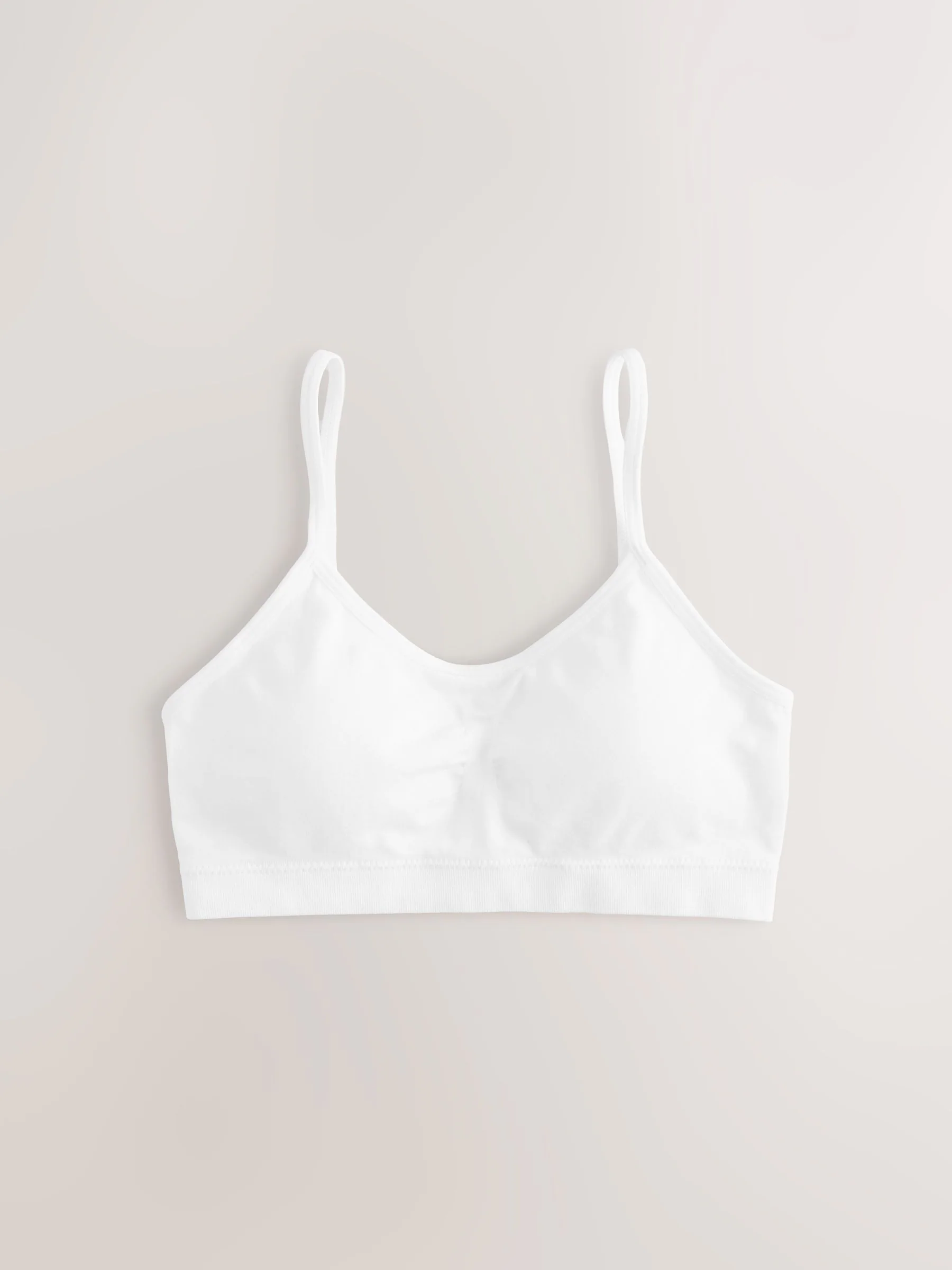 Wit - Seamfree Strappy Crop Tops with Removable Lightly Padded Cups 3 Pack (7-16yrs)