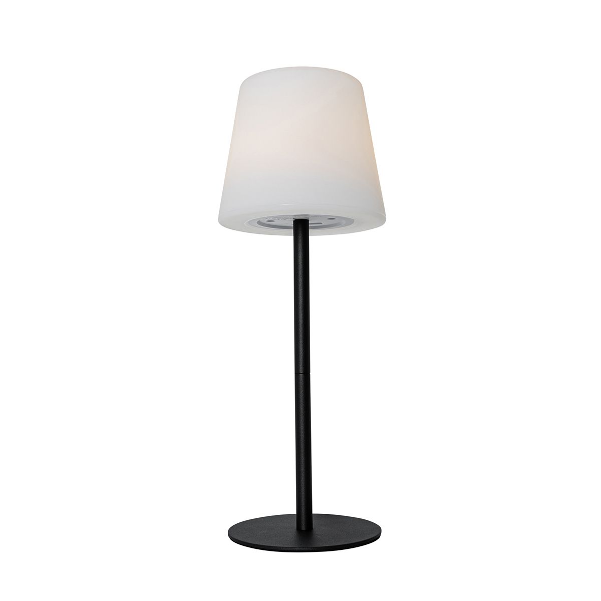 Set van 2 tafellampen zwart oplaadbaar 40 cm IP54 - Jude