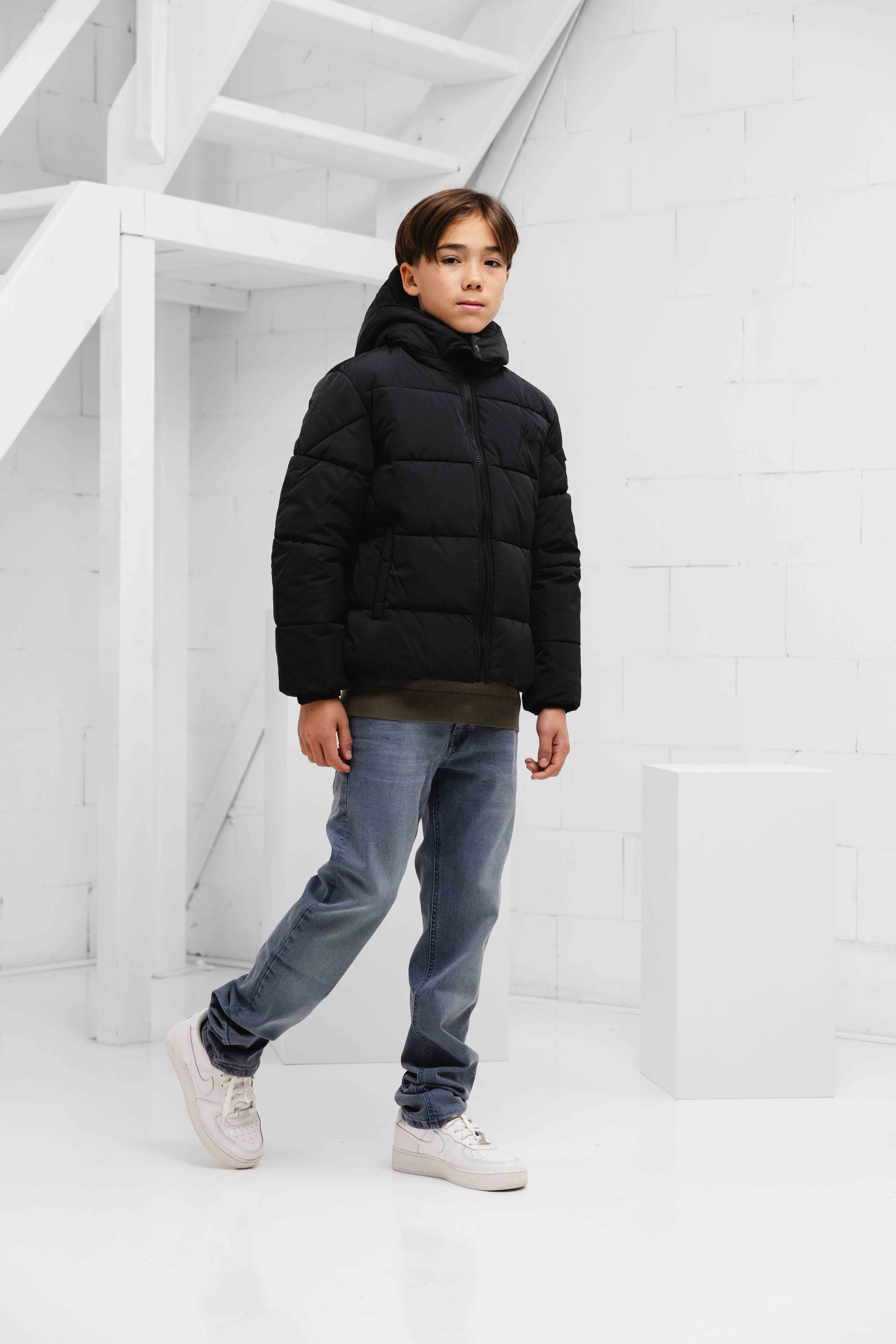 Ballin Amsterdam Turtleneck Sweater Kids Donkergroen