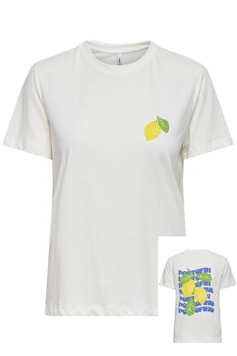 Only witte dames t-shirt