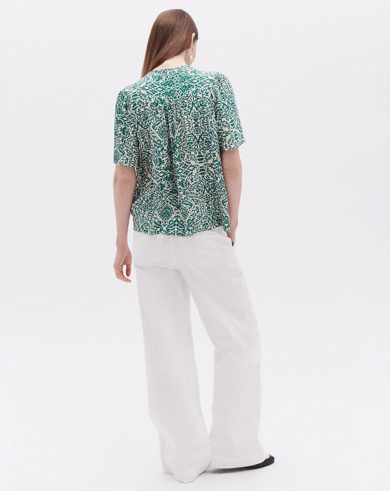Caroll Blouse Cléa turquoise