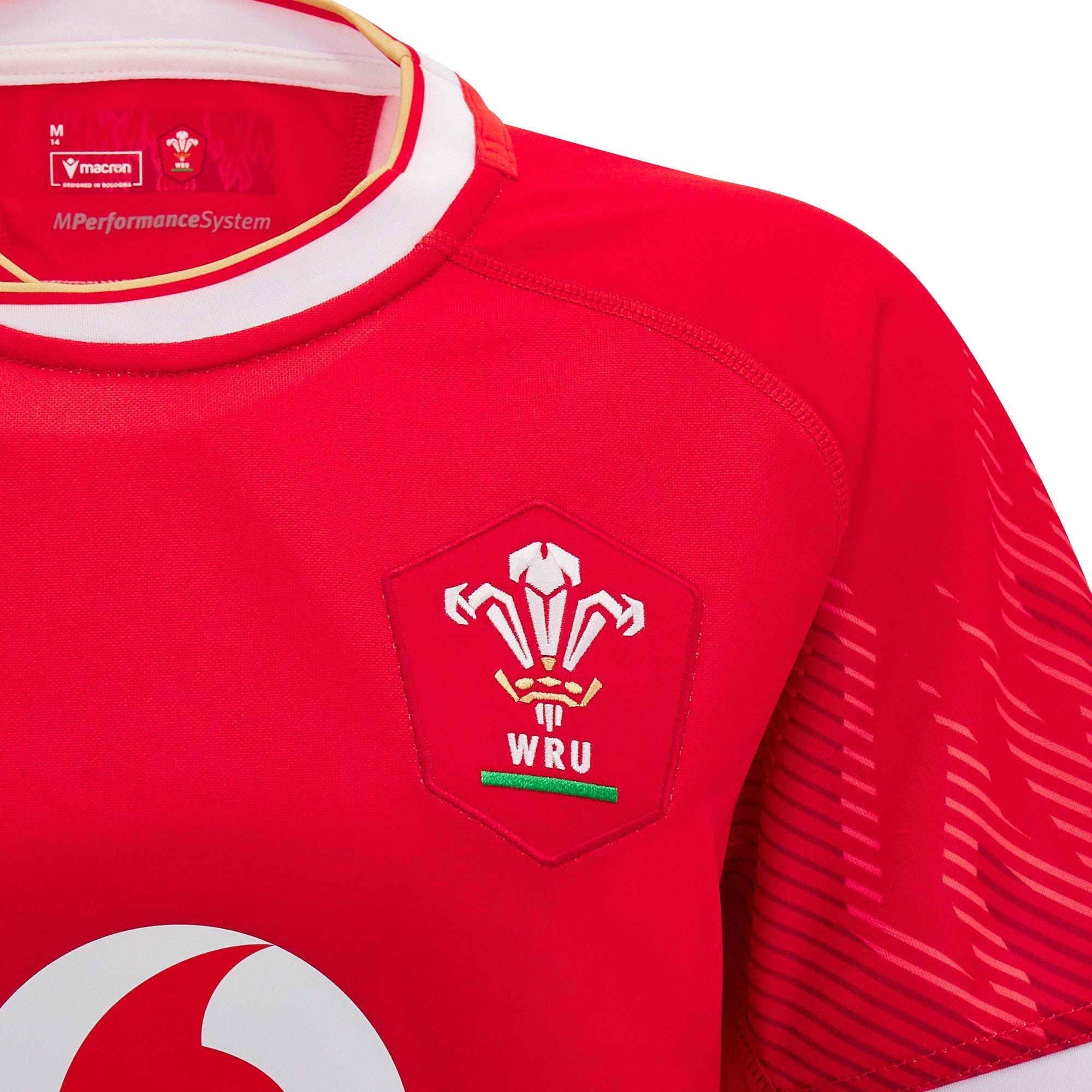 Macron Welsh Rugby Union Home Shirt 2024 Womens