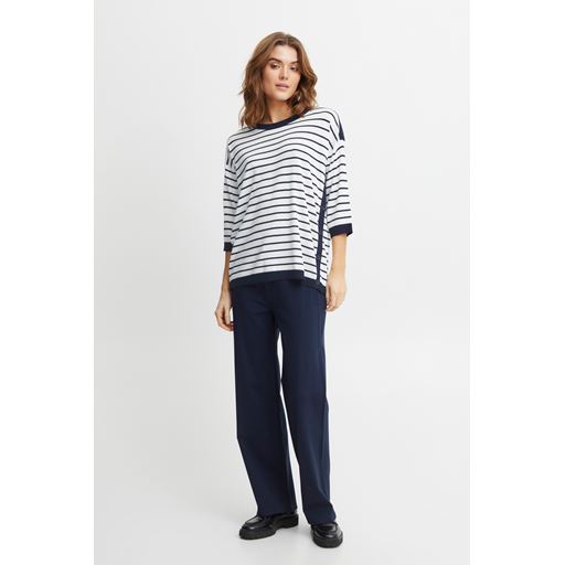 Fransa Stribet Strikbluse, Antique Mix, L