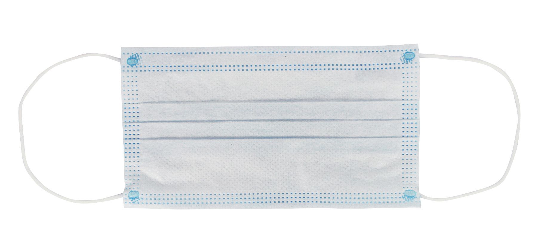 Romed Mundschutz 3-lagig, blau, Typ IIR, elastische Schlaufe