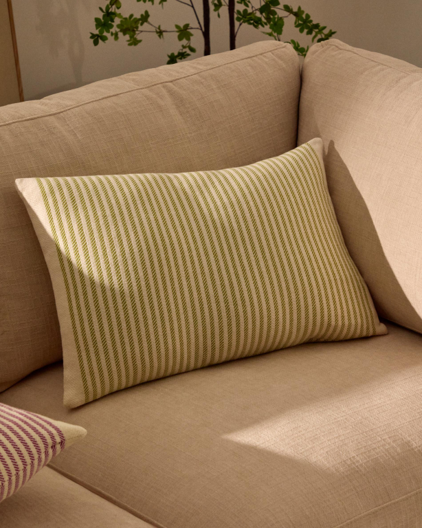 Kave Home Lioris kussenhoes 60x40 groen