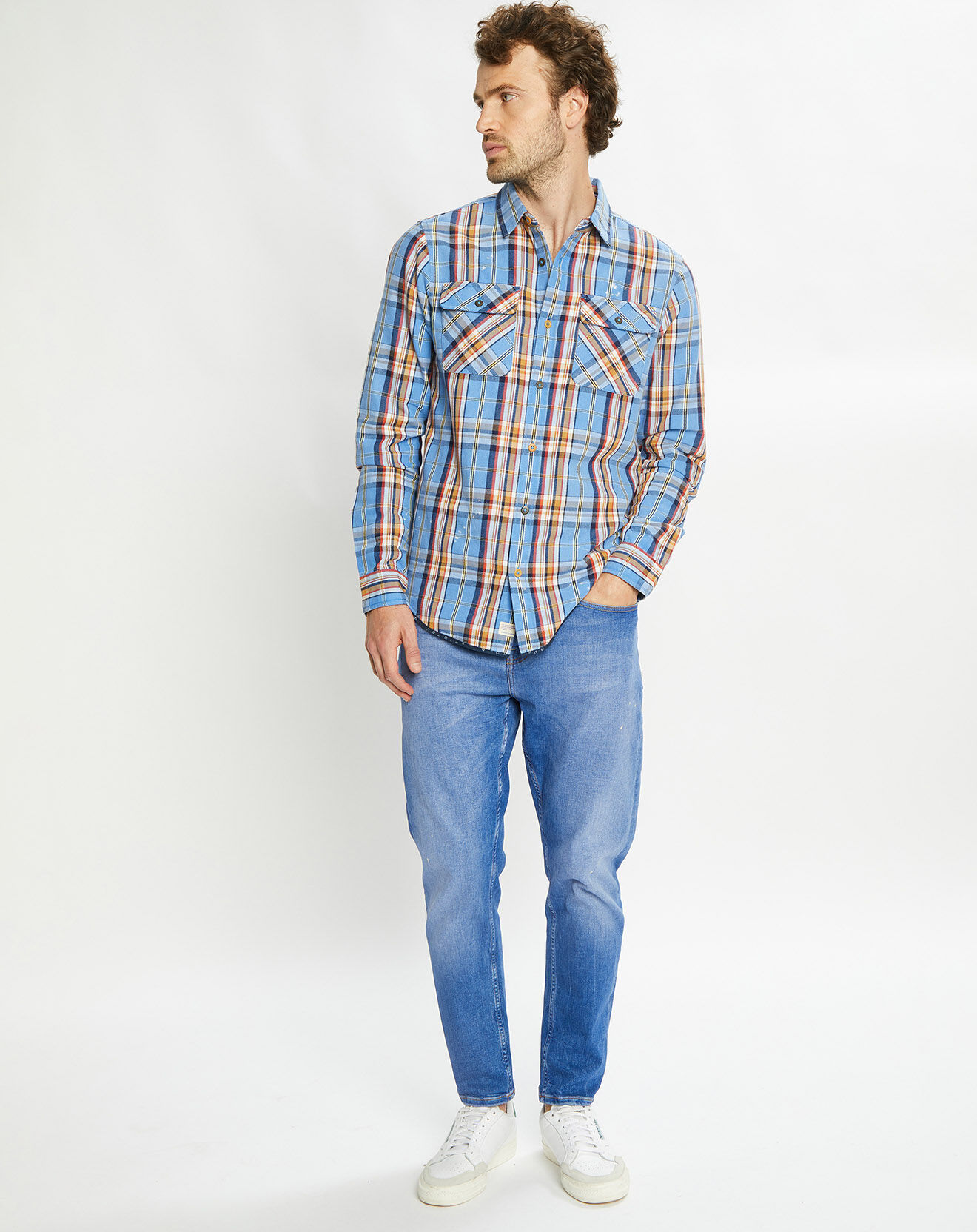 Scotch & Soda Jean Loose Dean Tapered bleu