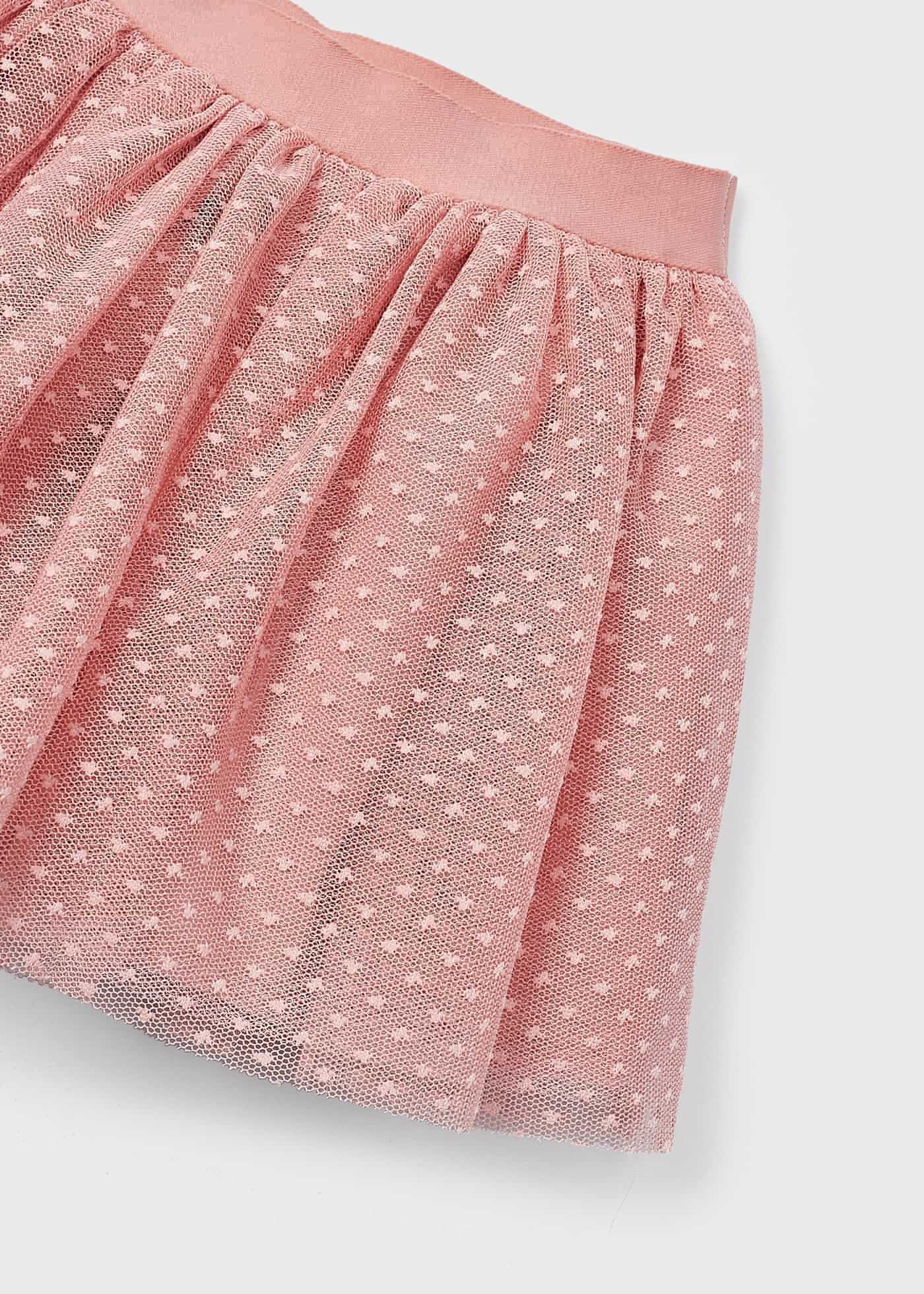 Conjunto de duas peças com saia de tule para meninas