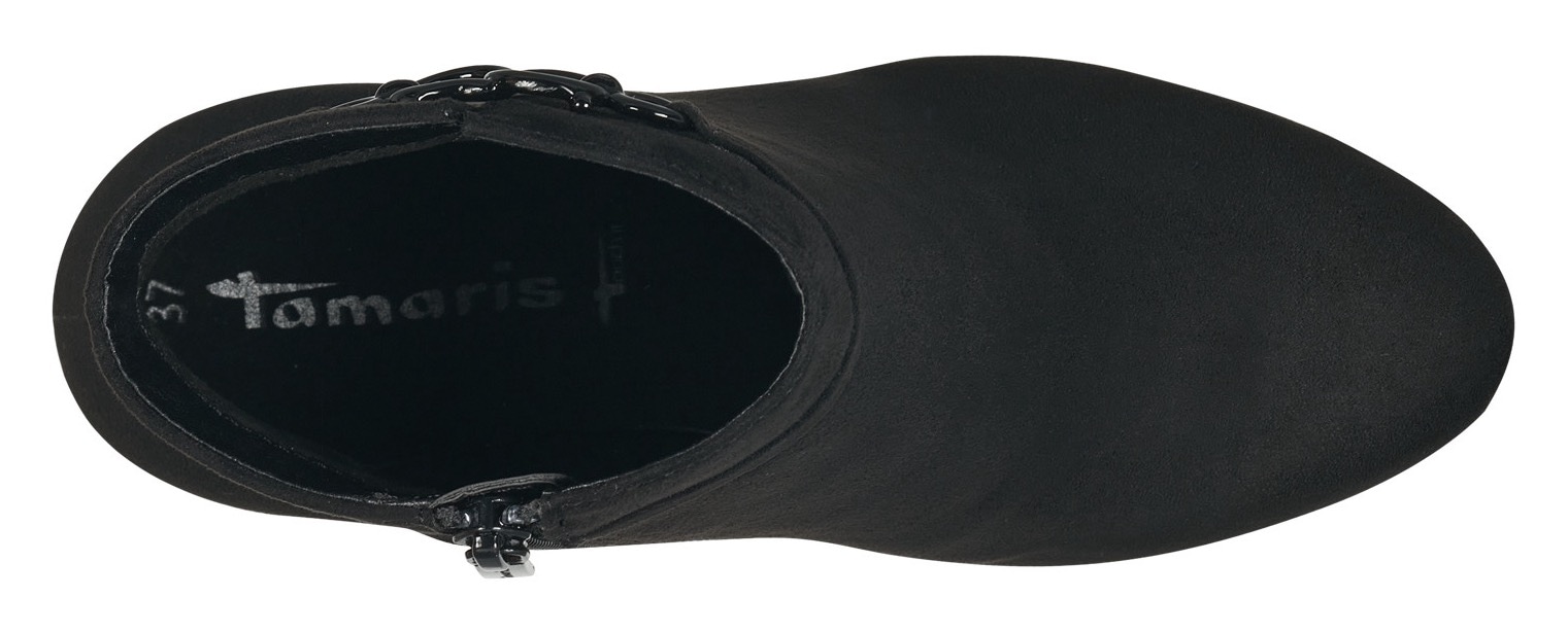 Tamaris High-Heel-Stiefelette  mit dezenter Schmuckapplikation