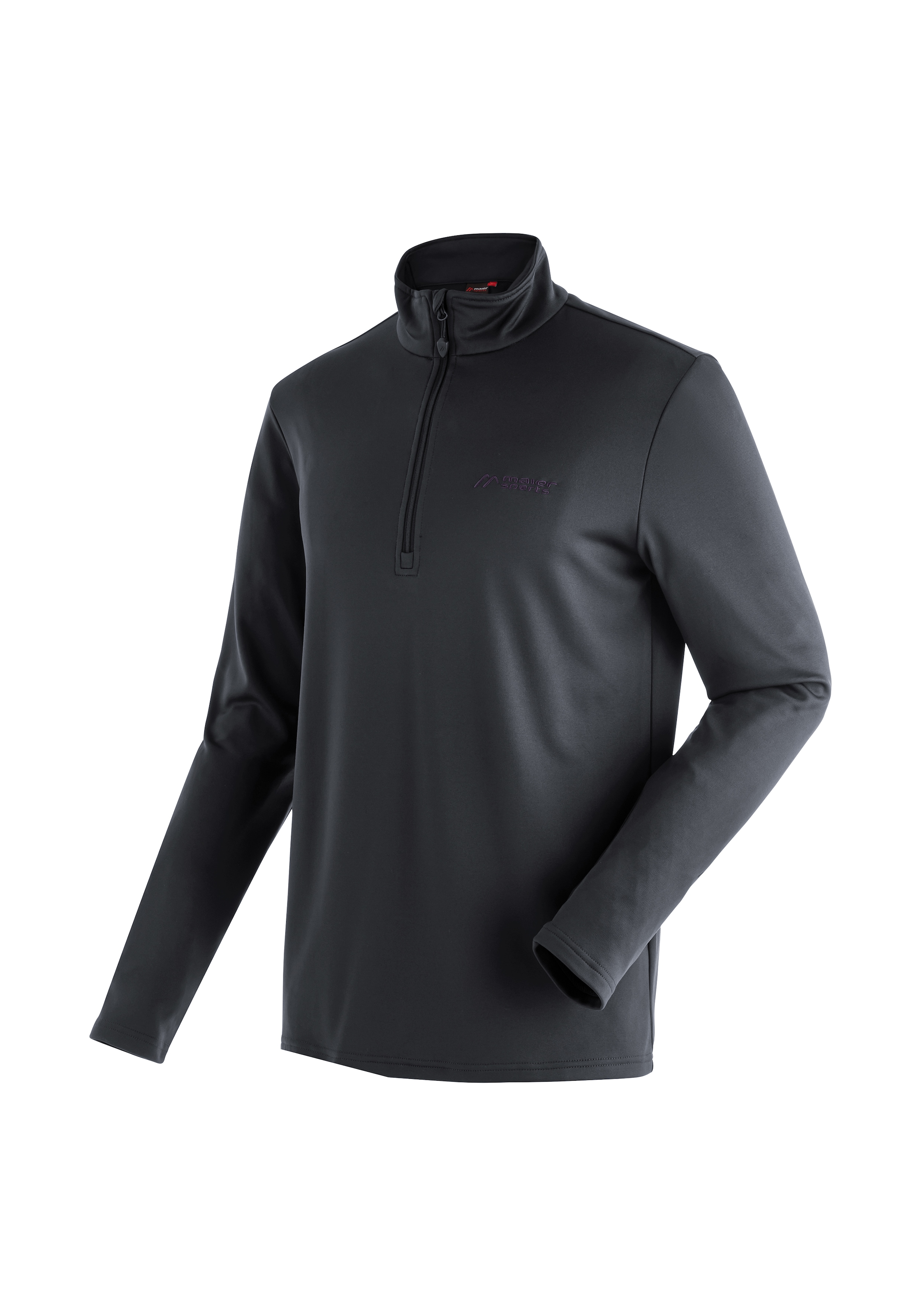 Maier Sports Fleecepullover »Felix«, Herren Fleece, funktioneller Midlayer, Half-Zip, Regular Fit
