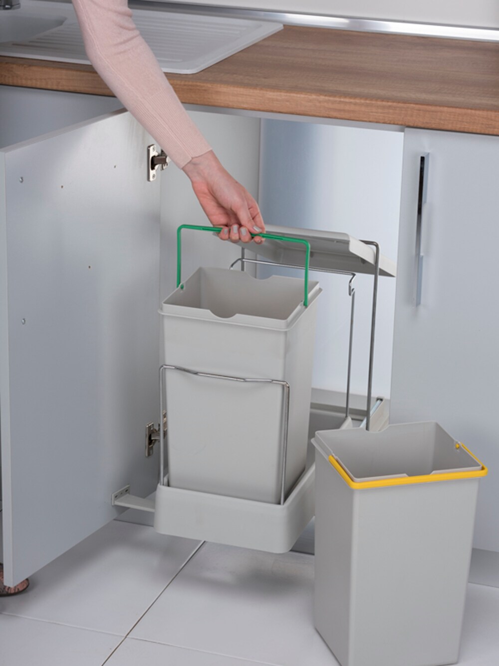 Aspira Ausziehbarer Einbaumülleimer „Müllomatic ECO 2“