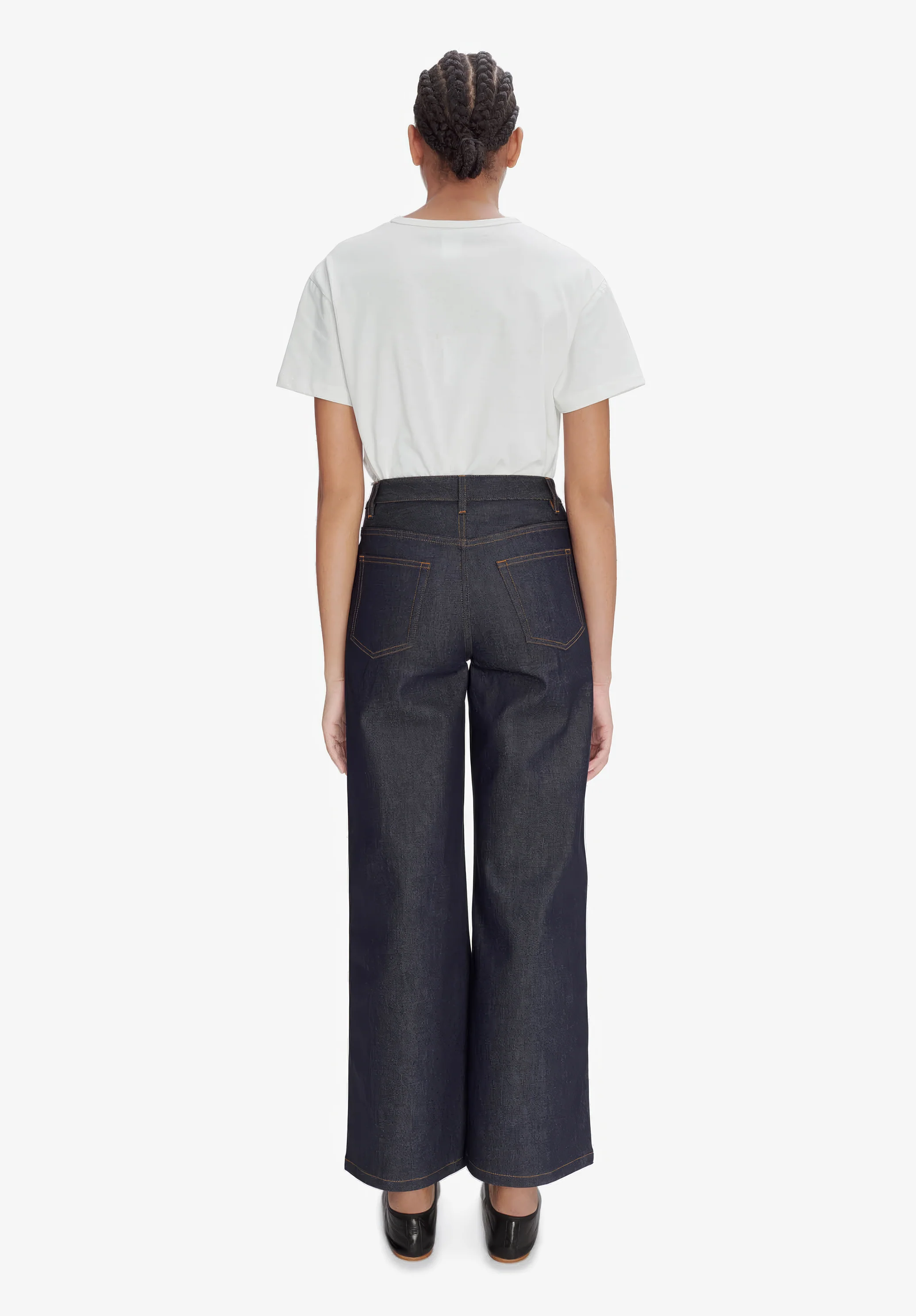 t-shirt boxy petit vpc - Blanc/dark navy