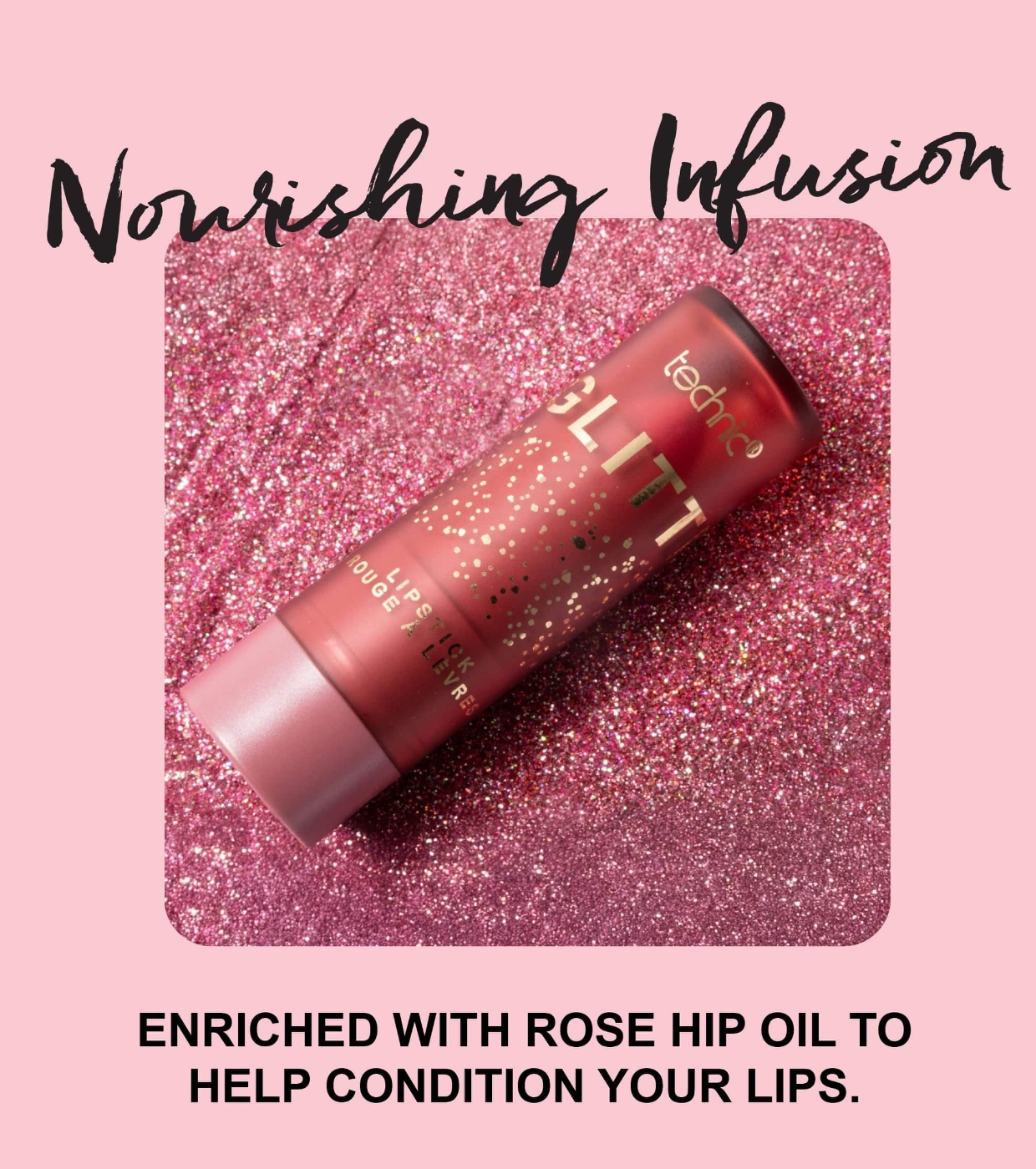 Technic Cosmetics - Batom Glitter - Birthday Suit