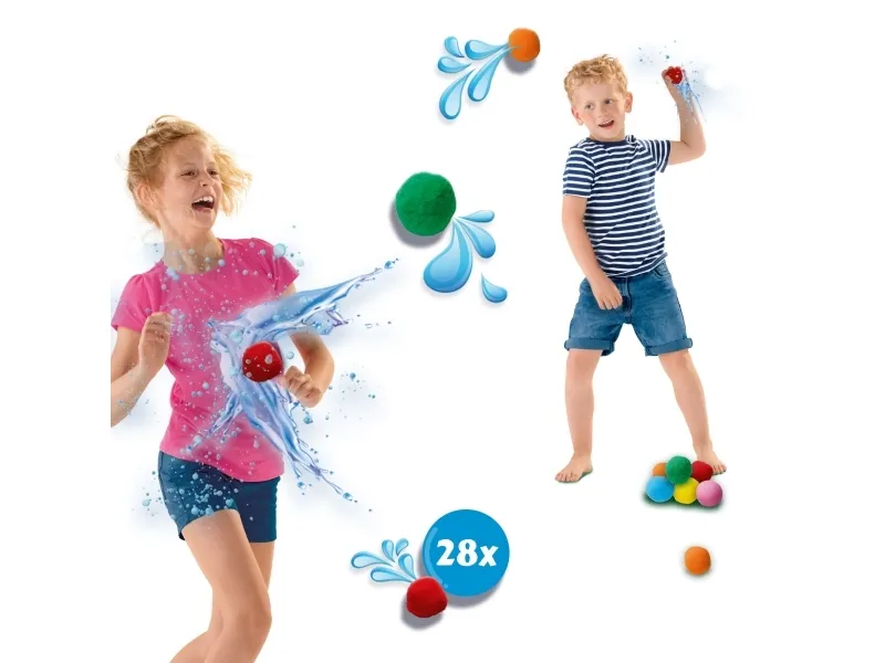 SES Creative 02229, Vandballoner, Flerfarvet, 3 År, 28 stk