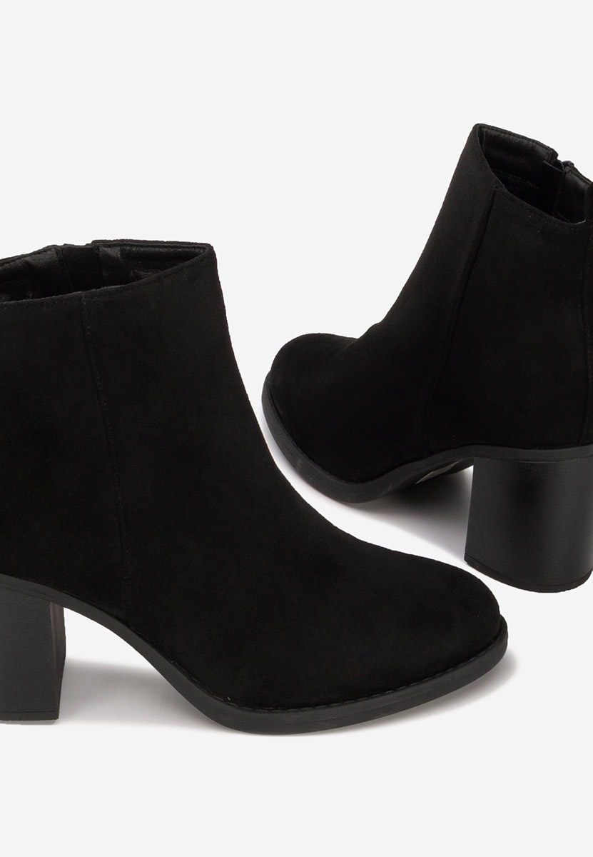 Bottines à talon noires Desirea