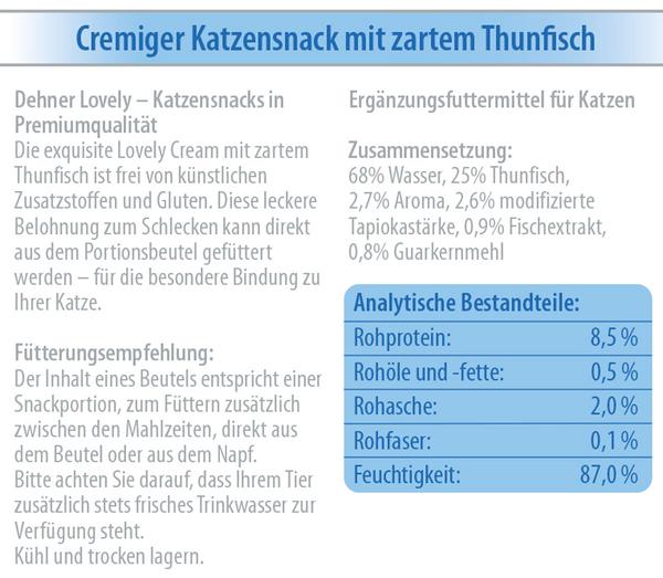 Dehner Premium Lovely Katzensnack Cream Mein