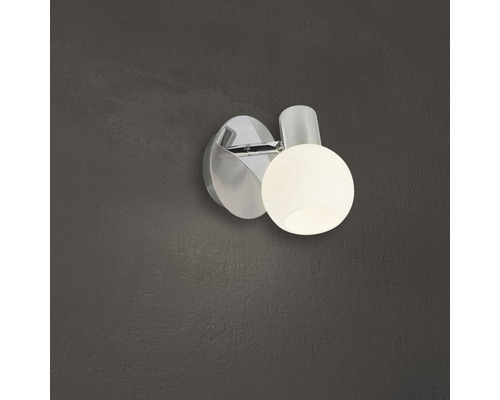 Wandlamp, 1-lichts, Ø 11 cm, Tiara ijzer/wit