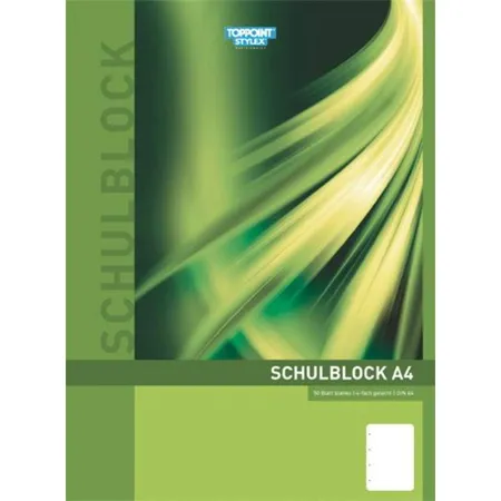 Stylex Schulblöcke blanko, DIN A4, 4 Stück