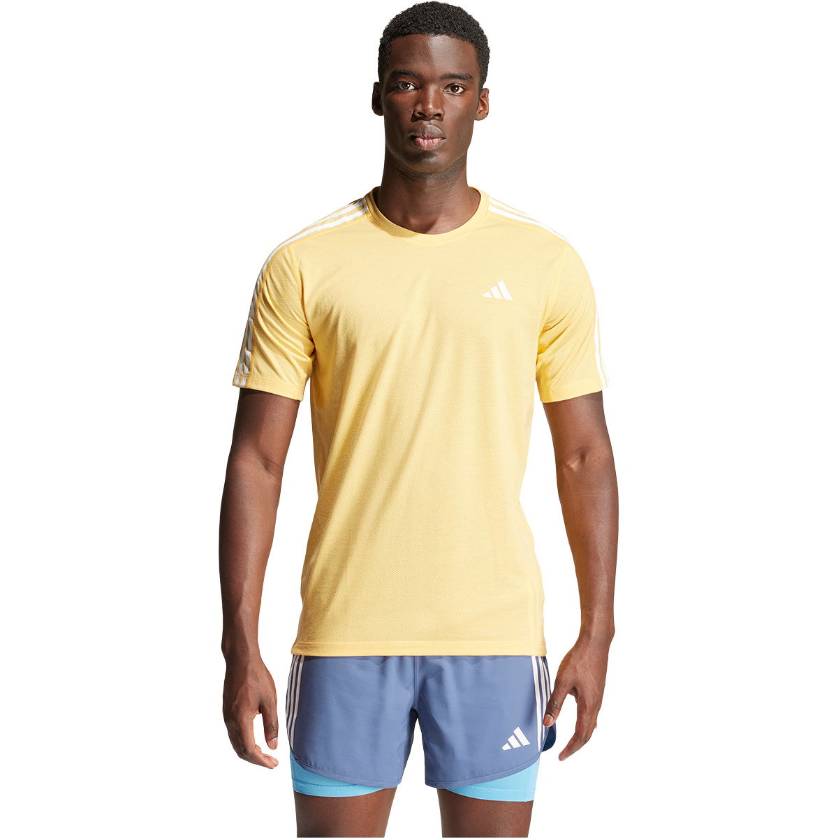 adidas Own The Run 3-Stripes Løbe T-shirt Herre
