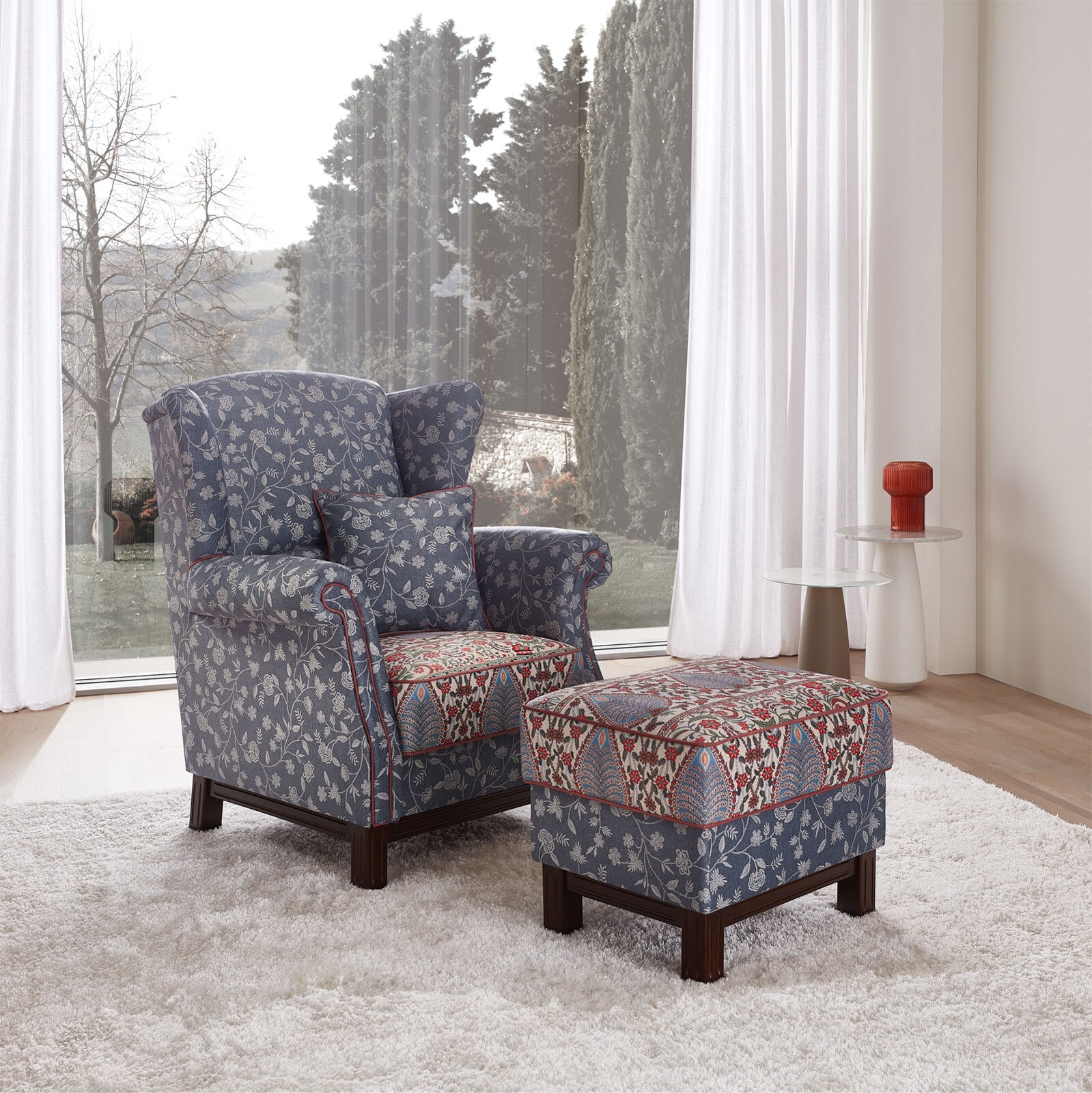 SCHRÖNO Hocker SALINA blau