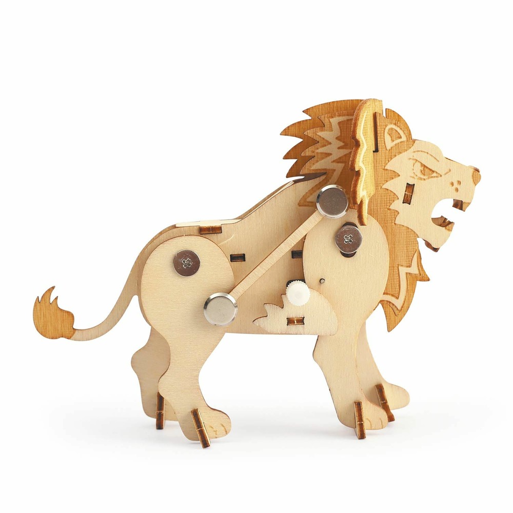 Maquette 3d mécanique lion 14 cm