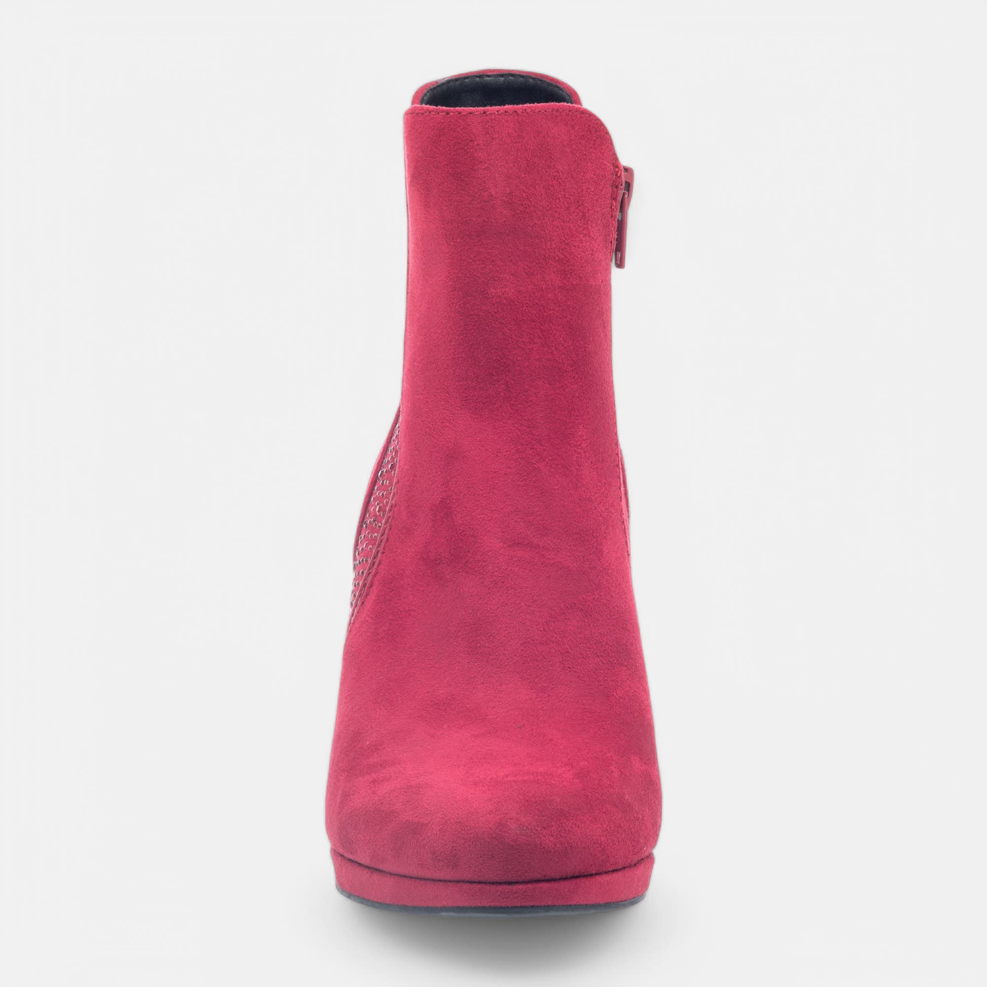 Bottines à talon Femme rouge