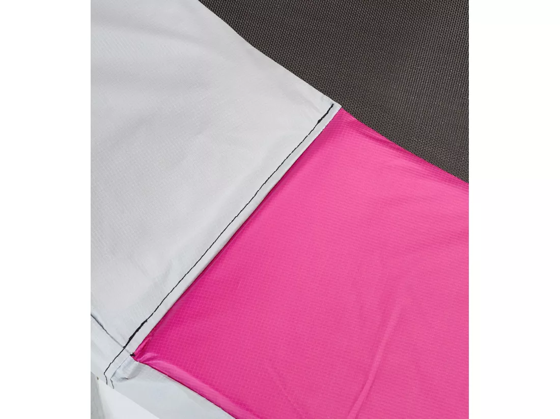 Kangui - Coussin de protection trampoline Ø 430 cm - Rose et Gris