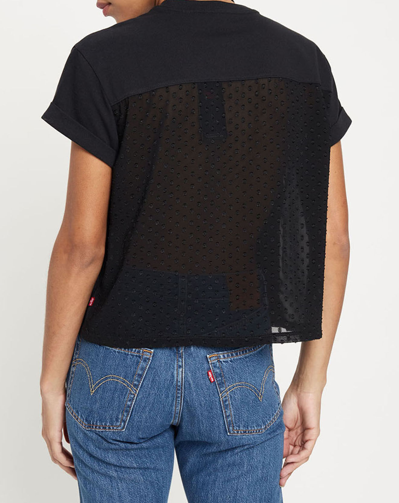 Levi's® T-Shirt crop Lola en Coton noir