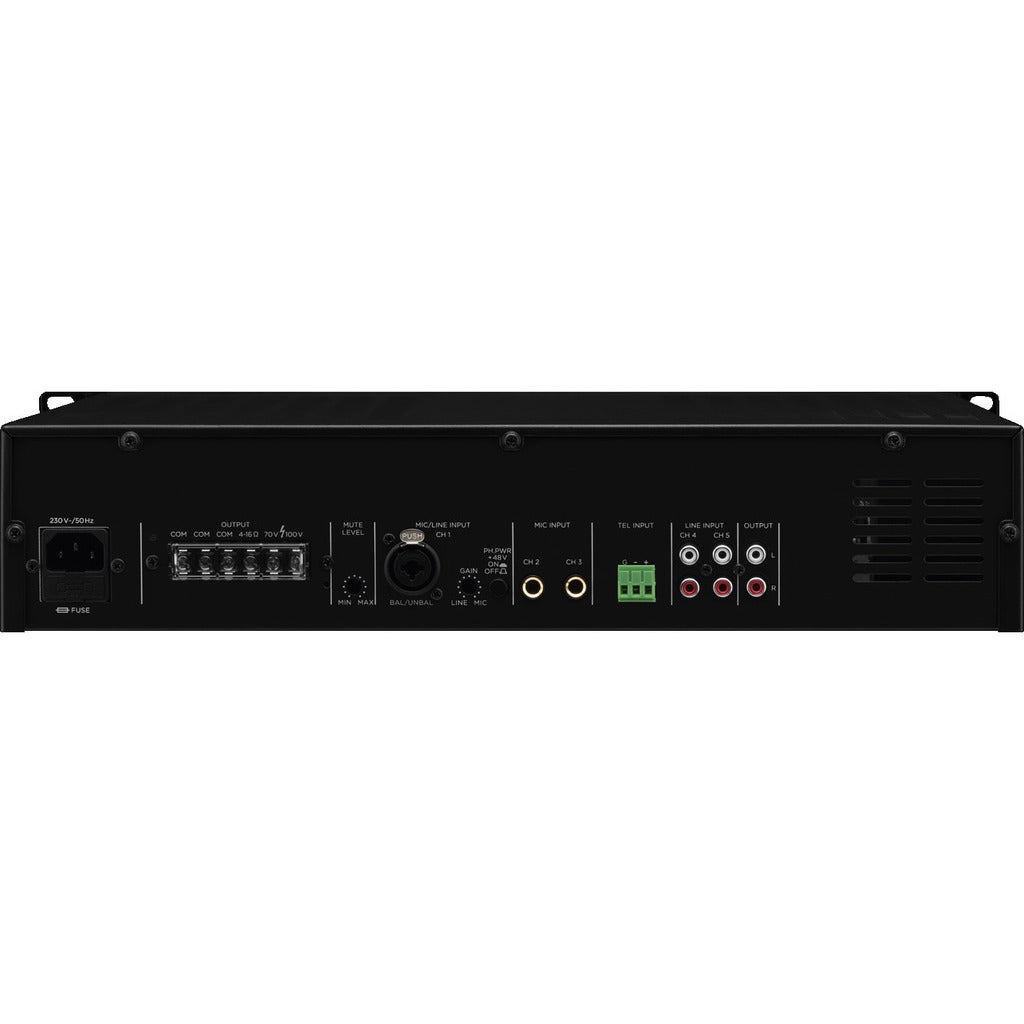 Monacor PA-312 100V/4/8/16 Ohm mono-versterker - 120 Watt