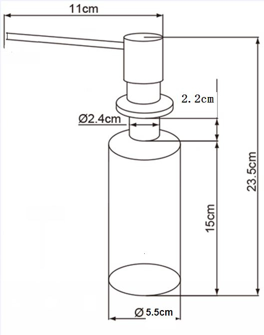 Best Design Clean Inbouw zeepdispenser chroom
