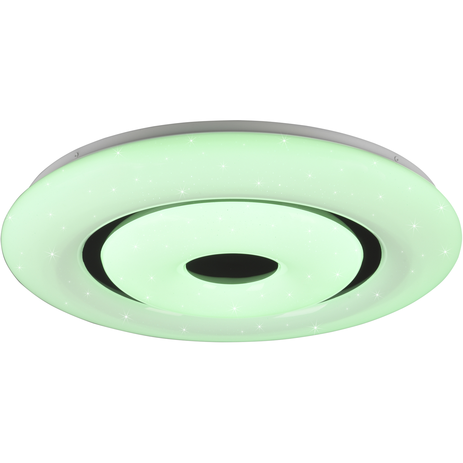 LED-RGBW-Deckenleuchte - weiß-schwarz - Ø 50 cm