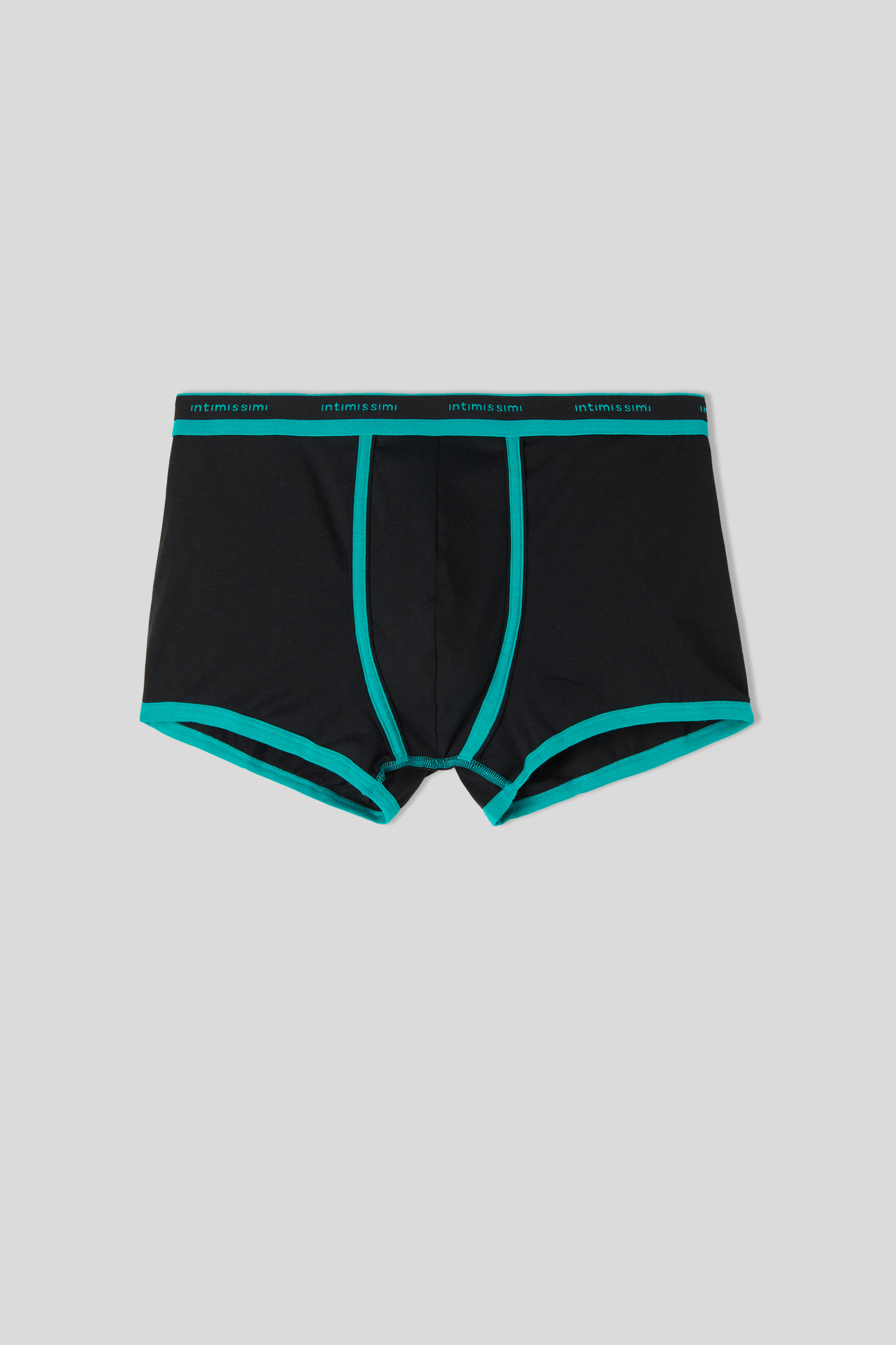 Cuecas boxer em algodão elástico Supima® com logotipo.