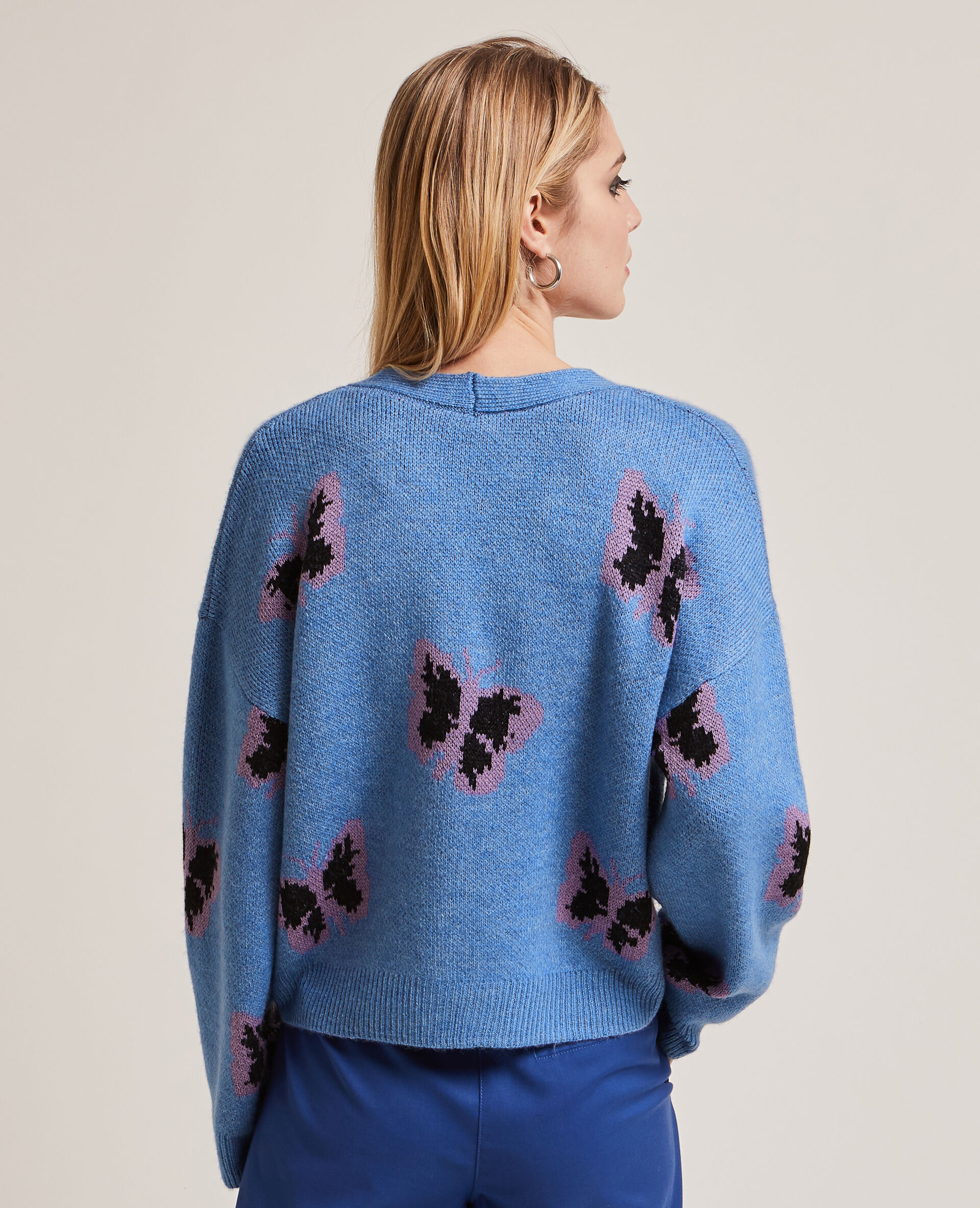 Gilet en maille - Bleu