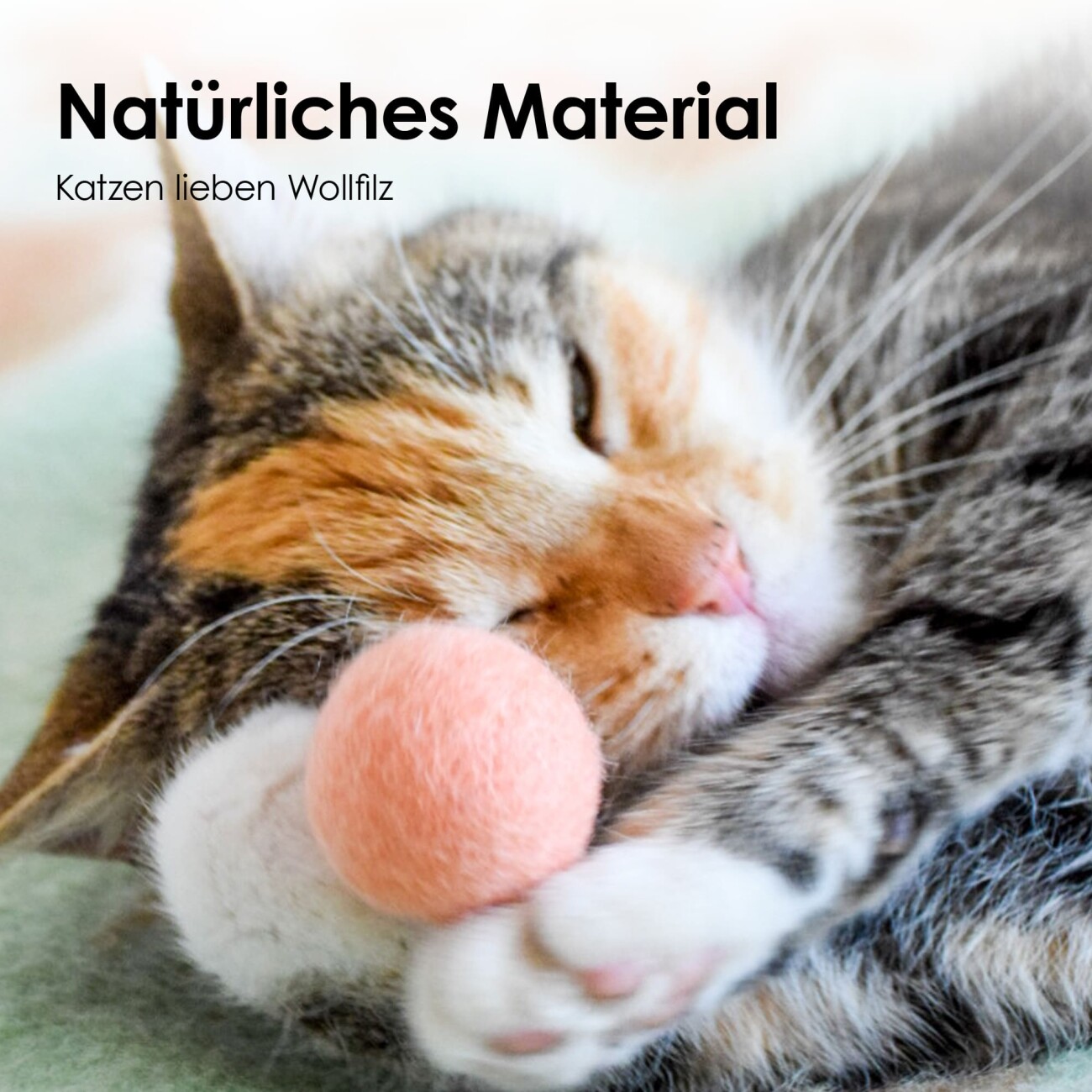 LucyBalu PEACH FUZZ Katzen Filzbälle
