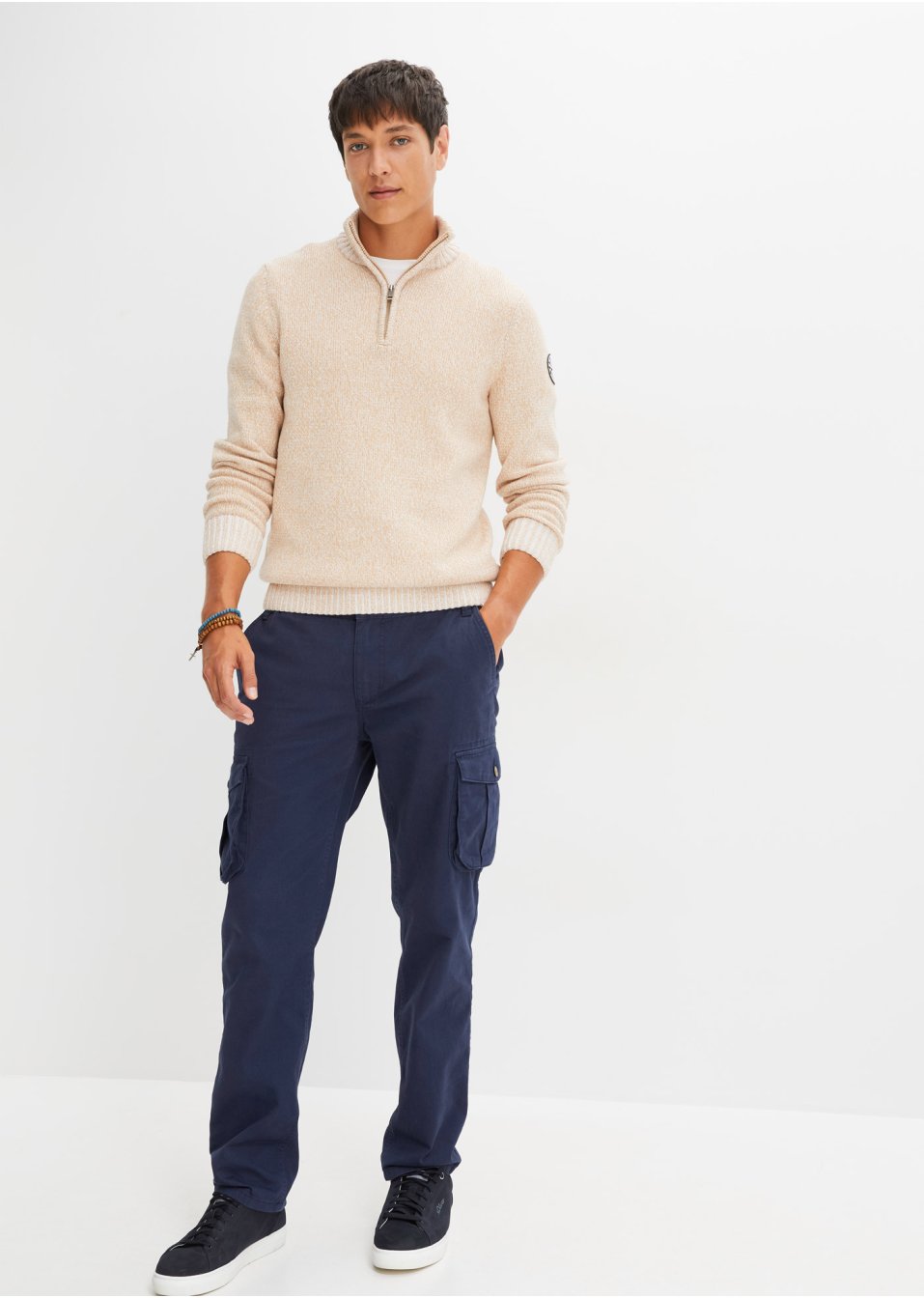 Pantalon cargo coupe confort, Regular Fit Straight
