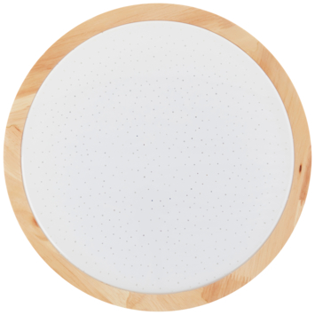 Brilliant plafondlamp Farica Starry wit/hout Ø28 cm 12W IP44 1400lm warm wit