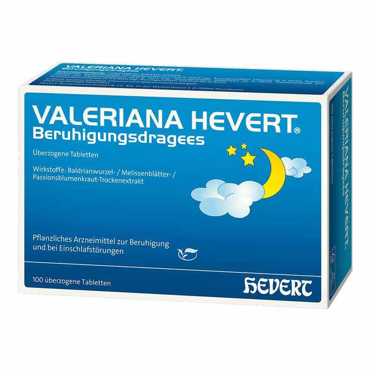 Valeriana Hevert Beruhigungsdragees, 100 St