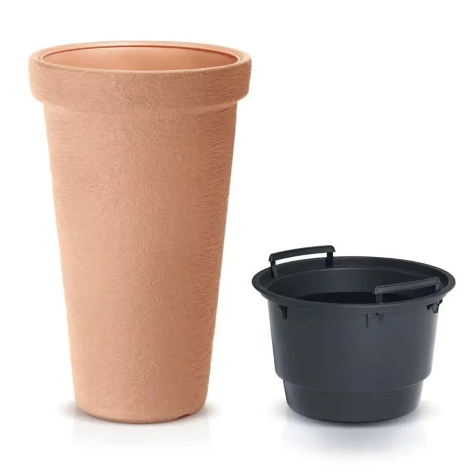 Prosperplast Plantenpot Flower Tower - terracotta - D40 x H60 cm