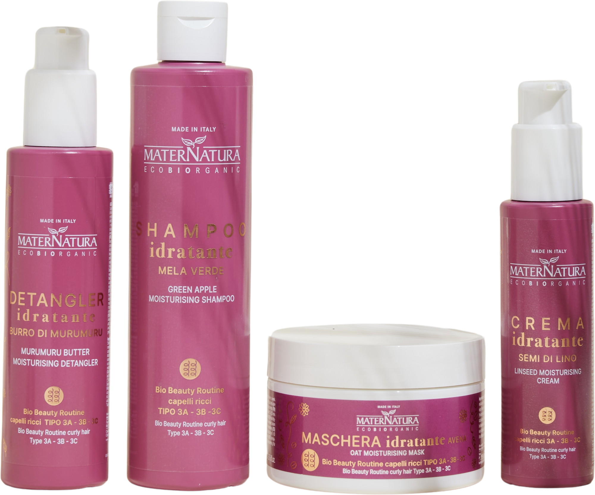 MaterNatura  Locken Pflegeroutine, 1 Set