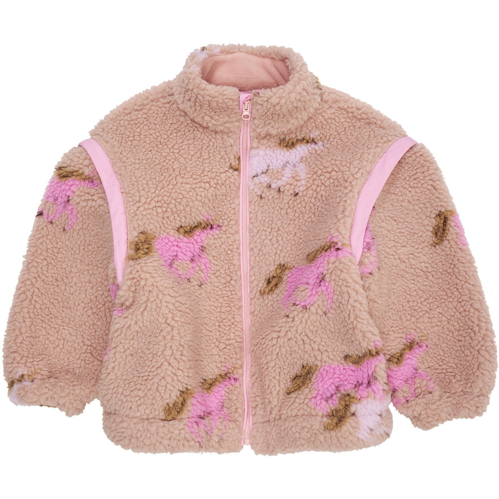 Køb COPENHAGEN COLORS Rose/Unicorn Comb. Printed Bamse Jakke W. Removable Ærmer
