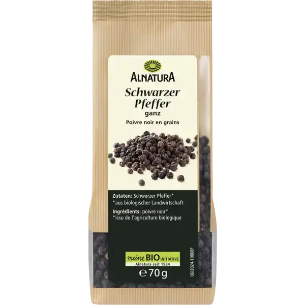 Bio Schwarzer Pfeffer, ganz