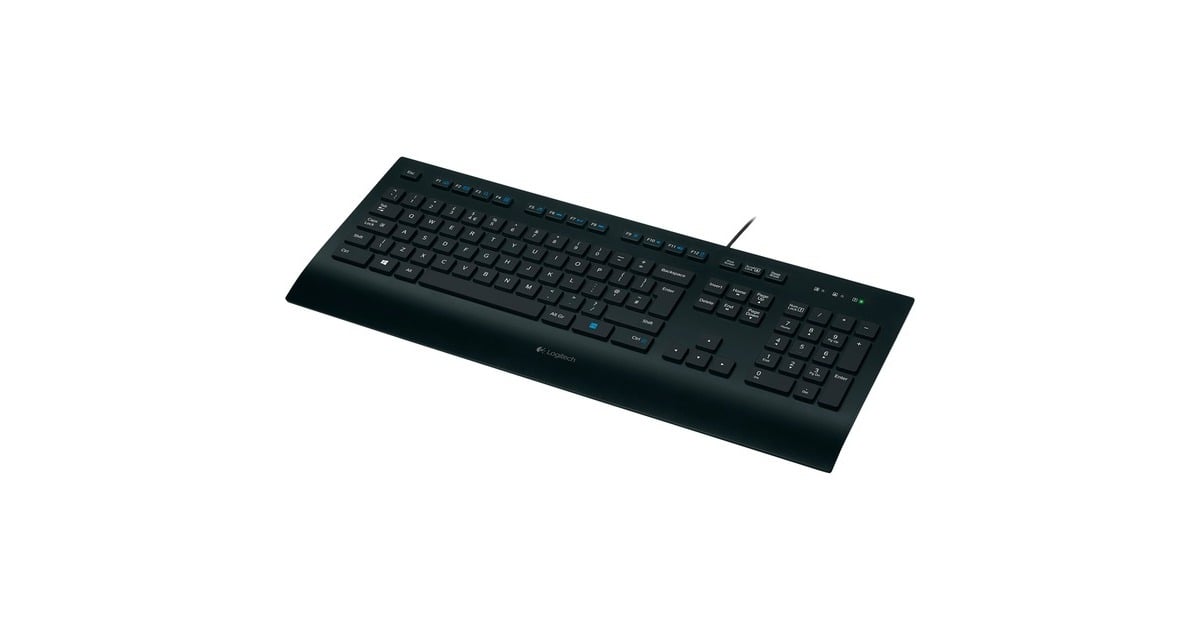LogitechComfort Keyboard K280e, toetsenbord  (Zwart, EU lay-out (QWERTY), Rubberdome)