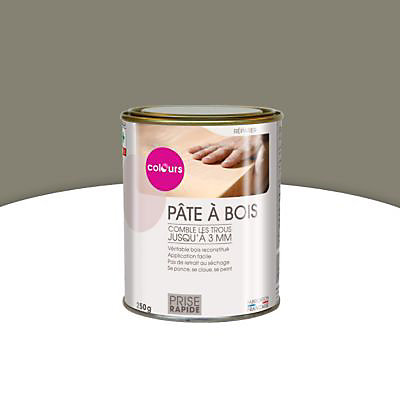 Pâte à bois rebouche fissures et imperfections naturel Colours 250g