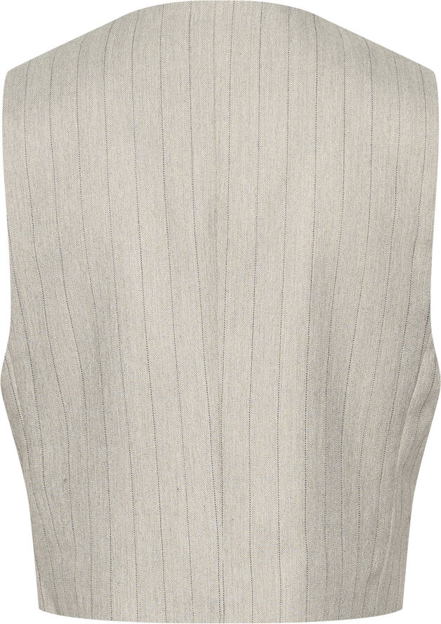 Kaffe KAkaysa Waistcoat Grey pinstripe