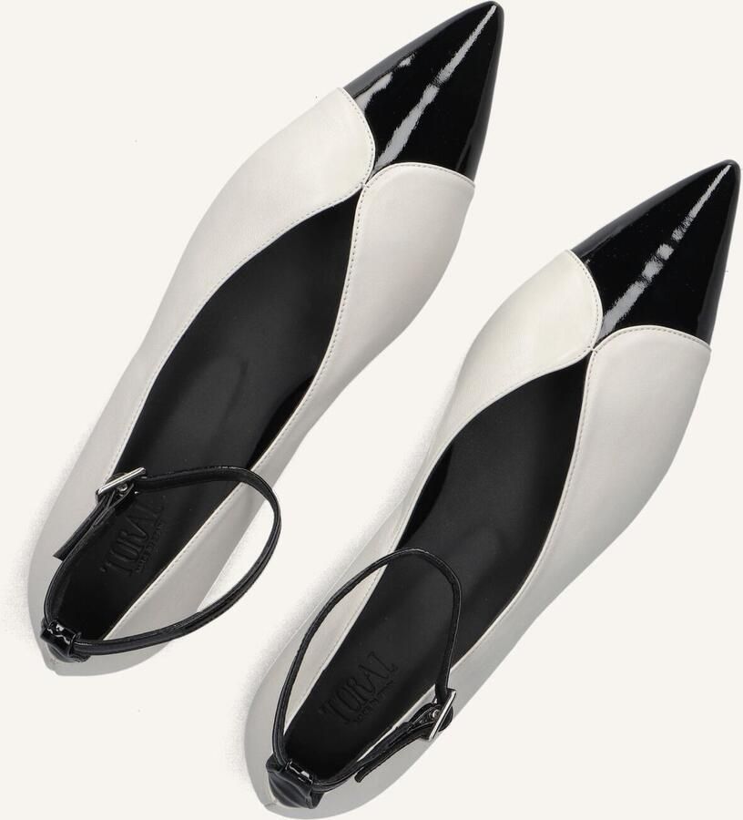 TORAL Ballerina Dames Cristelle Maat: 39 Materiaal: Leer Kleur: Wit