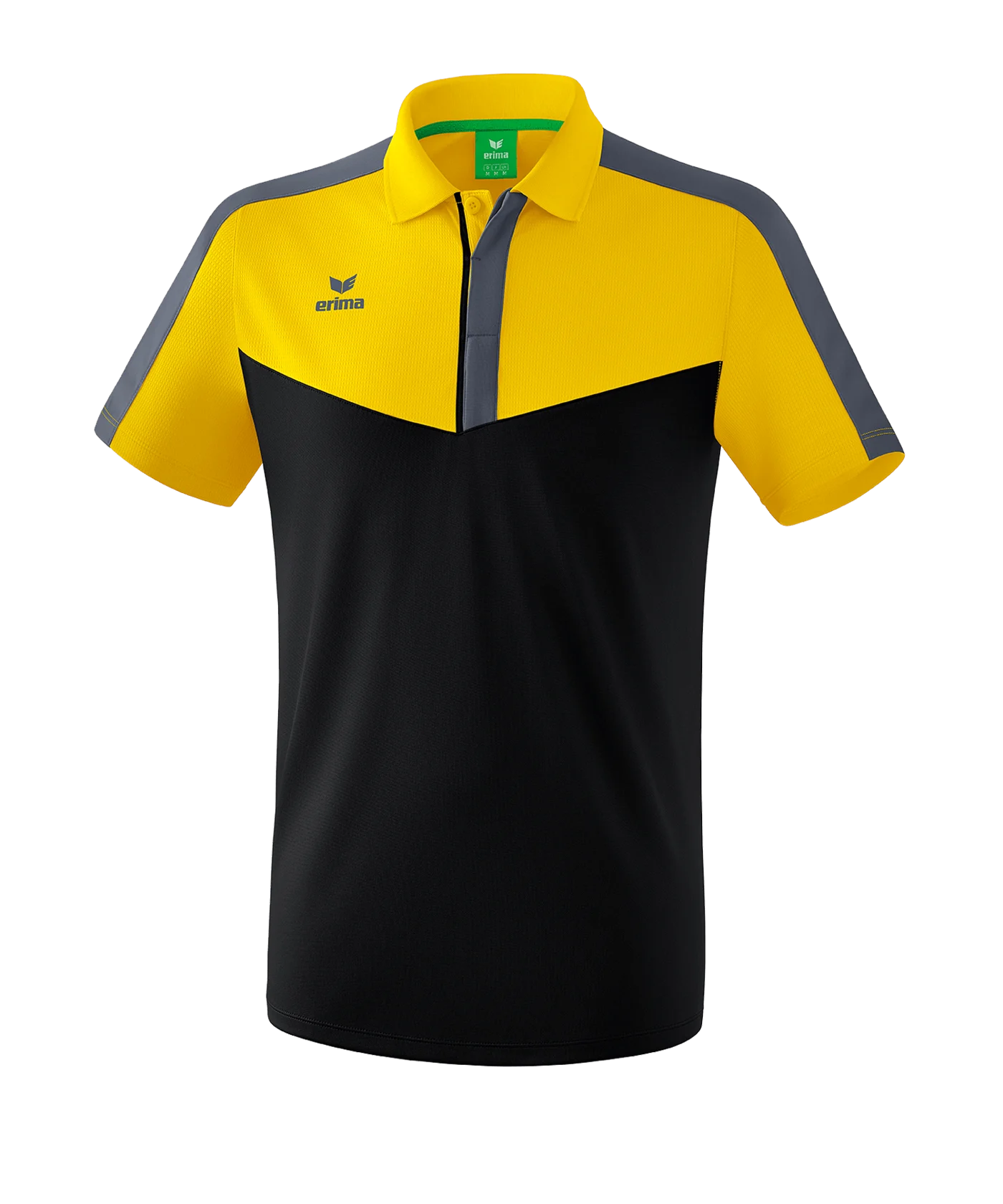 Erima Squad Poloshirt Gelb Schwarz