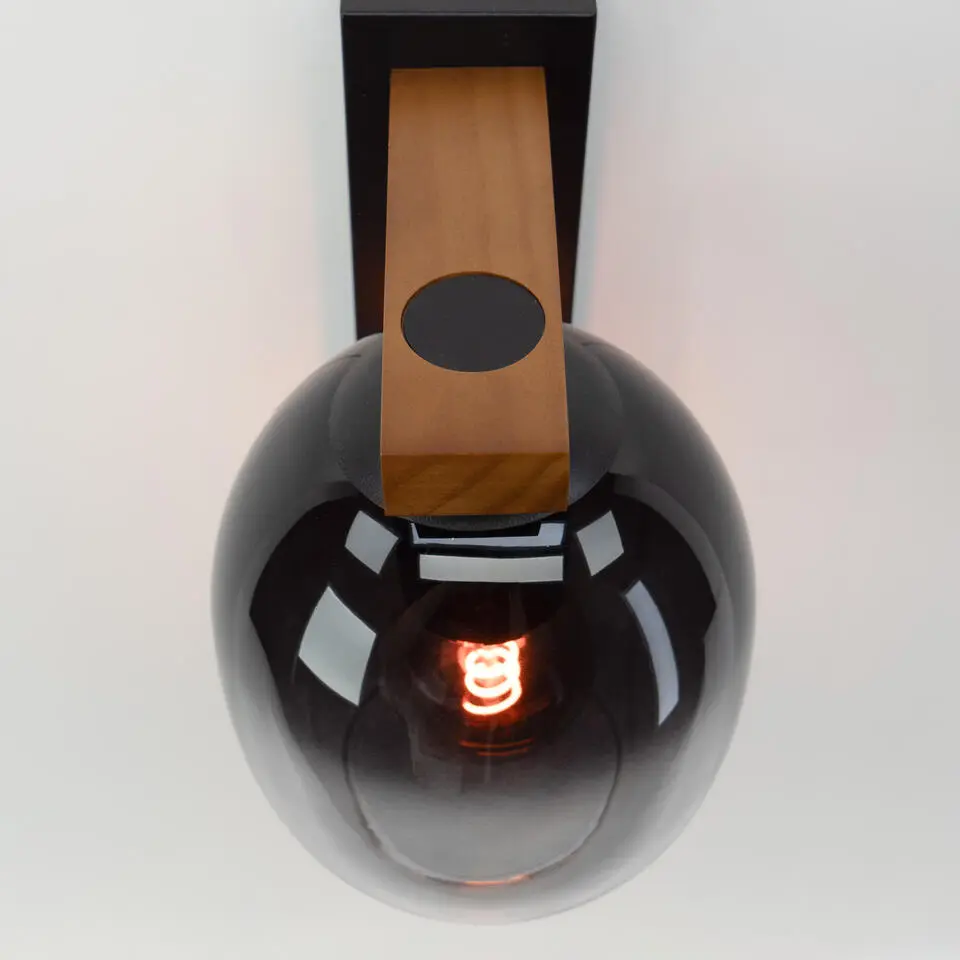 EGLO Filago Wandlamp - E27 - Bruin, zwart
