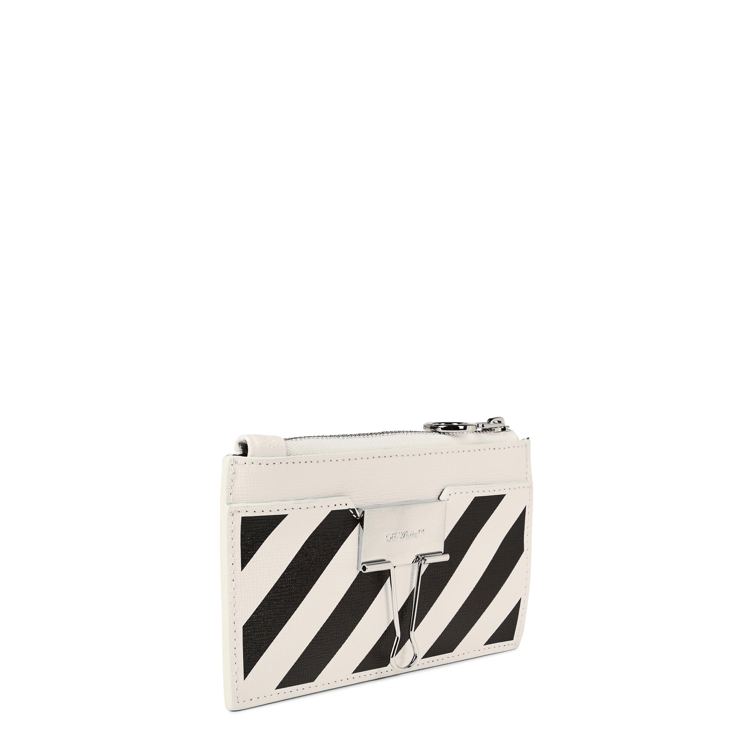 Off White Zip Card Case