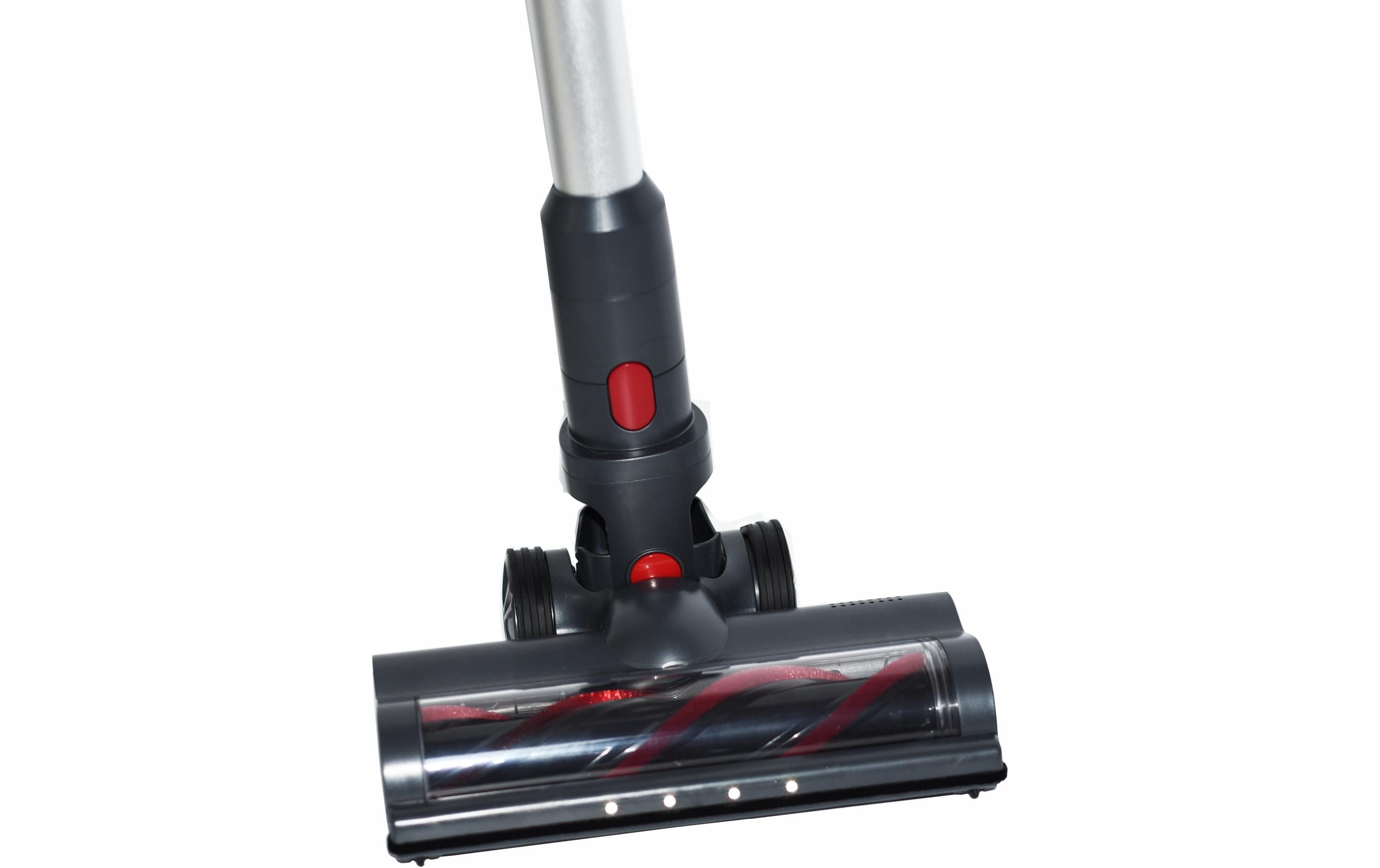 Akku-Hand- und Stielsauger OHM-VVC-9023 Grau/RotKabelloser Akkusauger