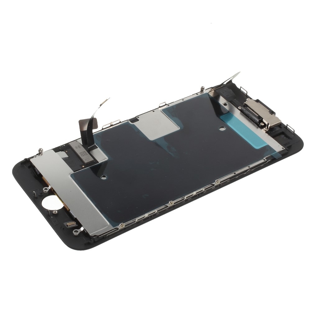 iPhone SE (2020) / iPhone 8 Komplettdisplay (Digitizer, LCD, Rahmen, Front Kamera, Metallplatte) - Schwarz
