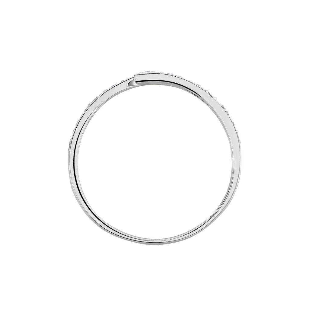Bague Shahida Or Blanc Diamant